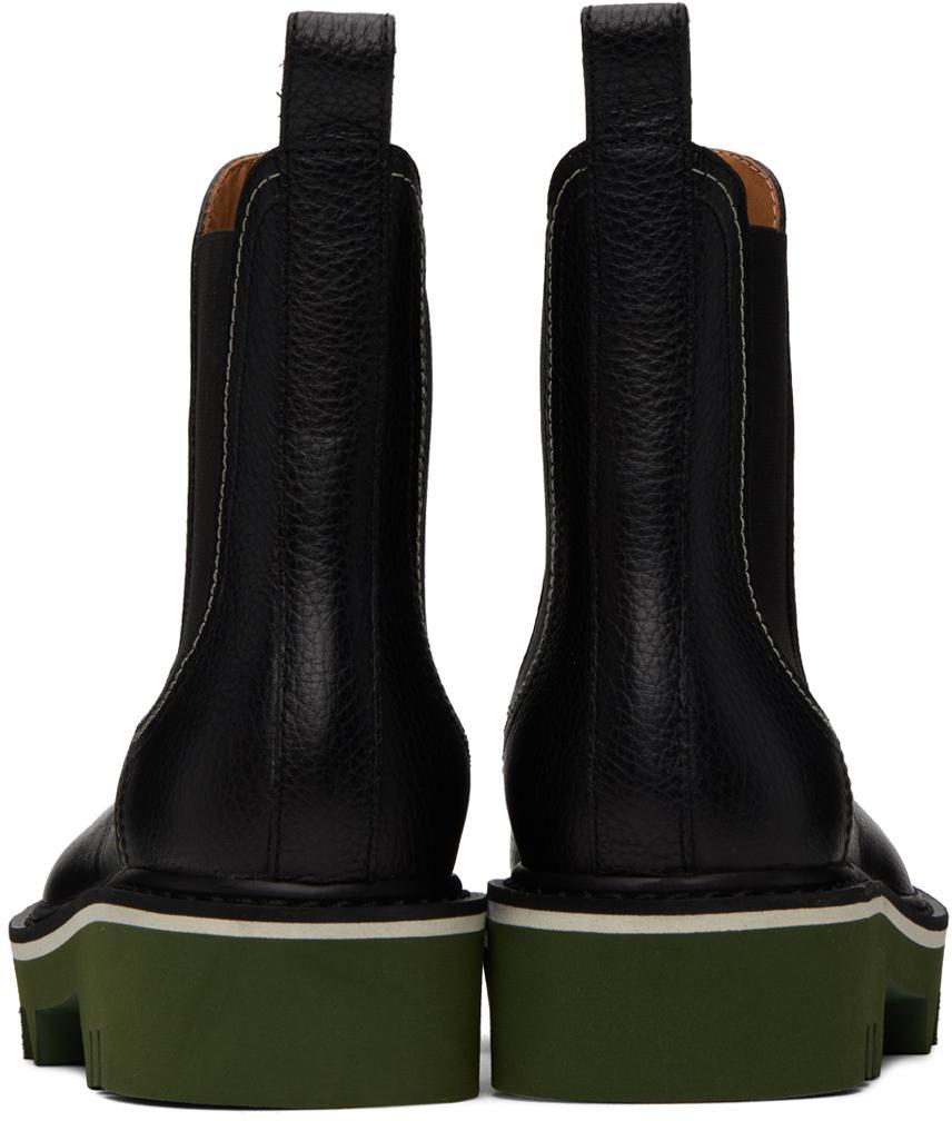 DRIES VAN NOTEN Black Lug Chelsea Boots Product Image