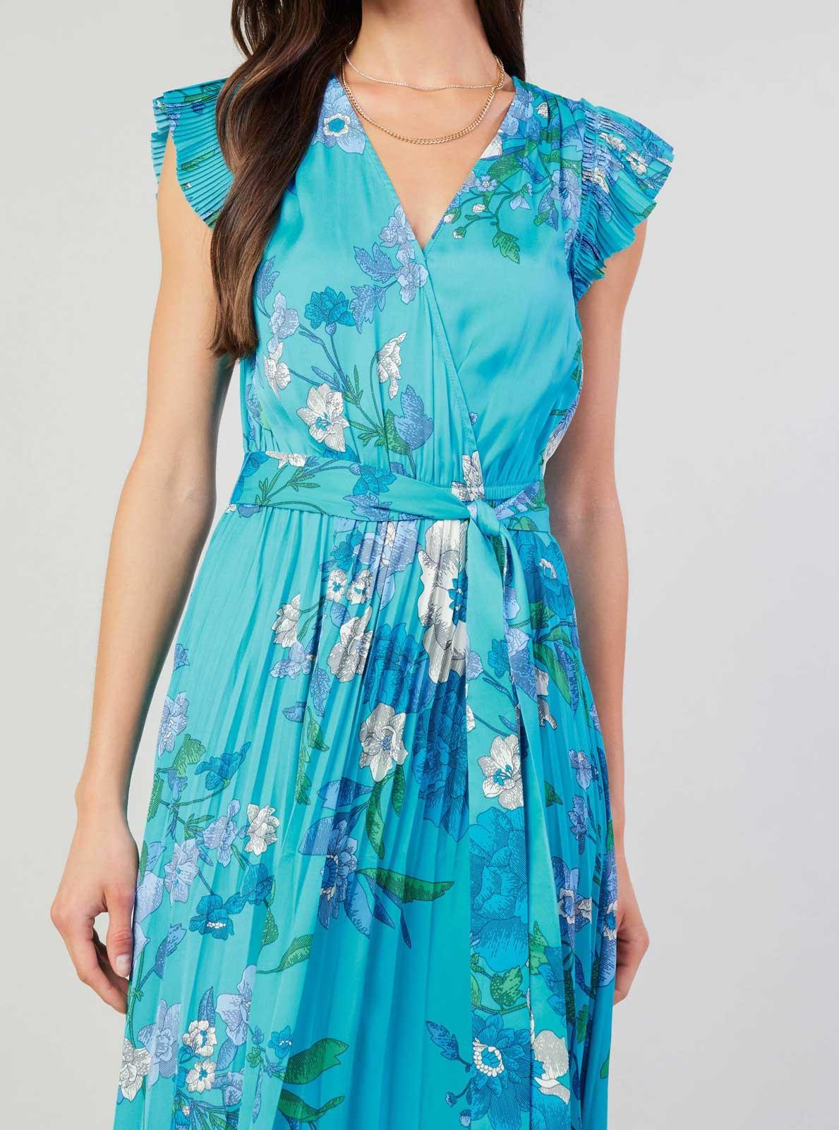 Floral Surplus Midi Dress Product Image