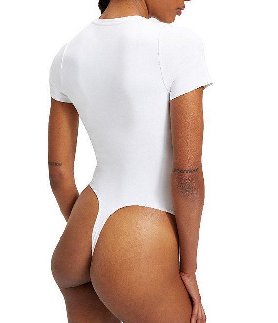 Good American Compressive Scuba Crew Neck Short Sleeve Bodysuit Product Image