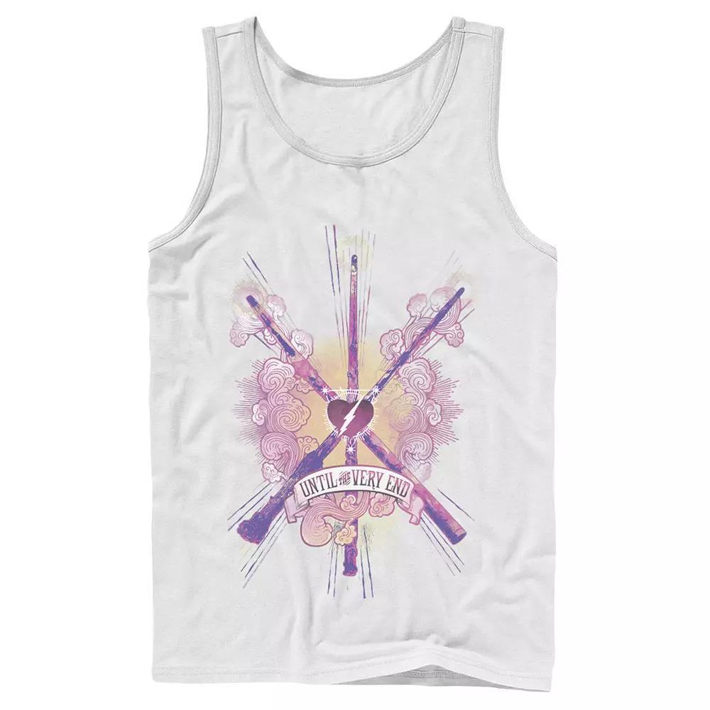 Men's Harry Potter Until The Very End Wands Tank Top, Size: XL, Black Product Image