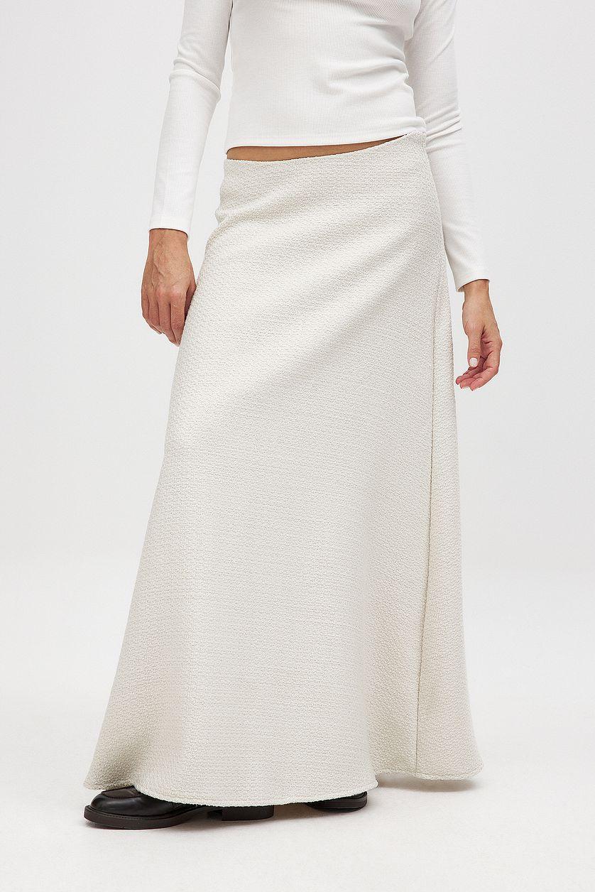 Structured Wool Blend Maxi Skirt Product Image