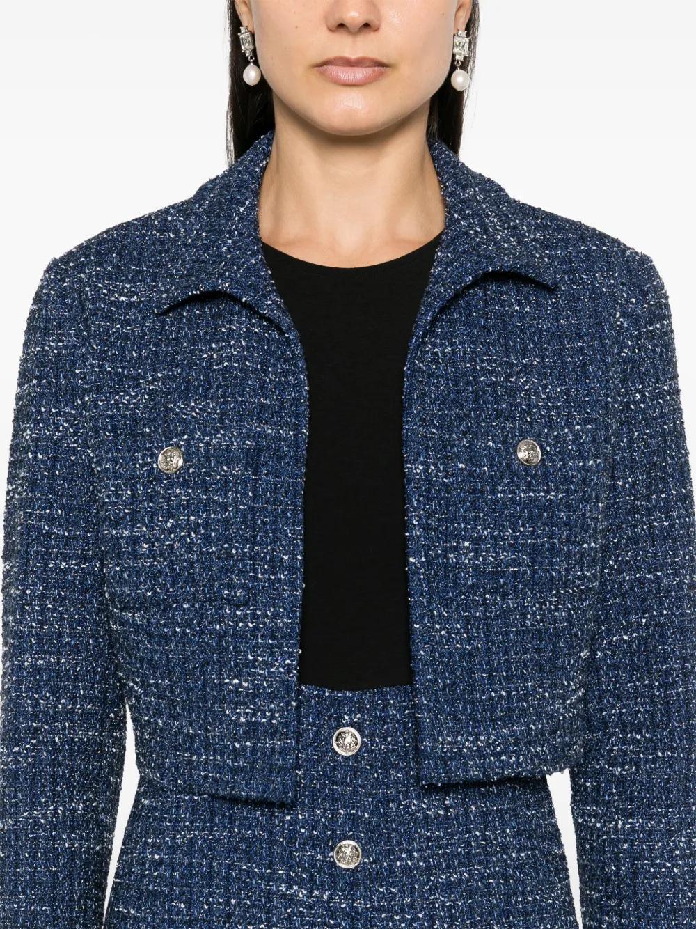 layered tweed mini dress Product Image