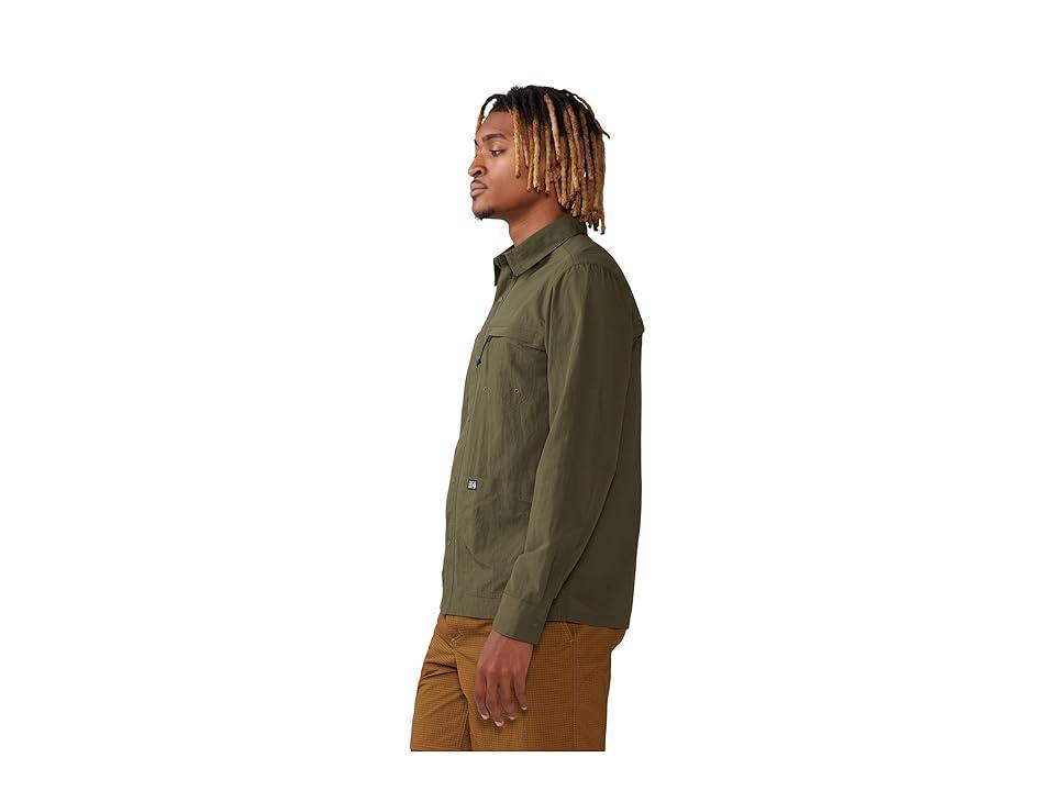 Mountain Hardwear Stryder Long Sleeve Shirt (Dark Pine) Men's Clothing Product Image