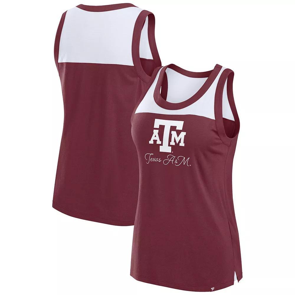 Women's Fanatics Crimson Oklahoma Sooners Crosley Colorblock Tank Top, Size: Medium, Red Product Image