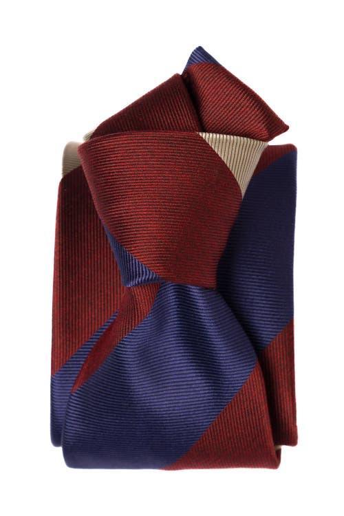 Elizabetta La Vigna - Extra Long Printed Silk Tie for Men in Navy at Nordstrom Product Image