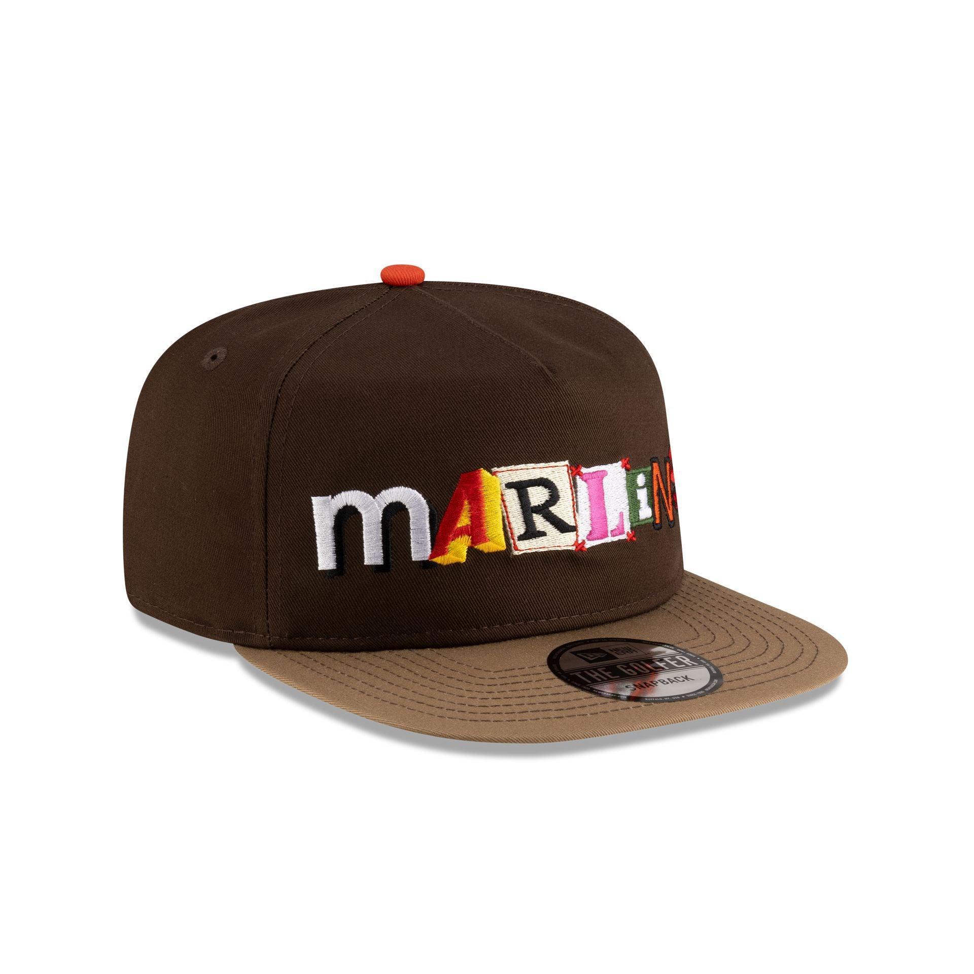 Tyler Herro x Miami Marlins Walnut Khaki Golfer Hat Male Product Image