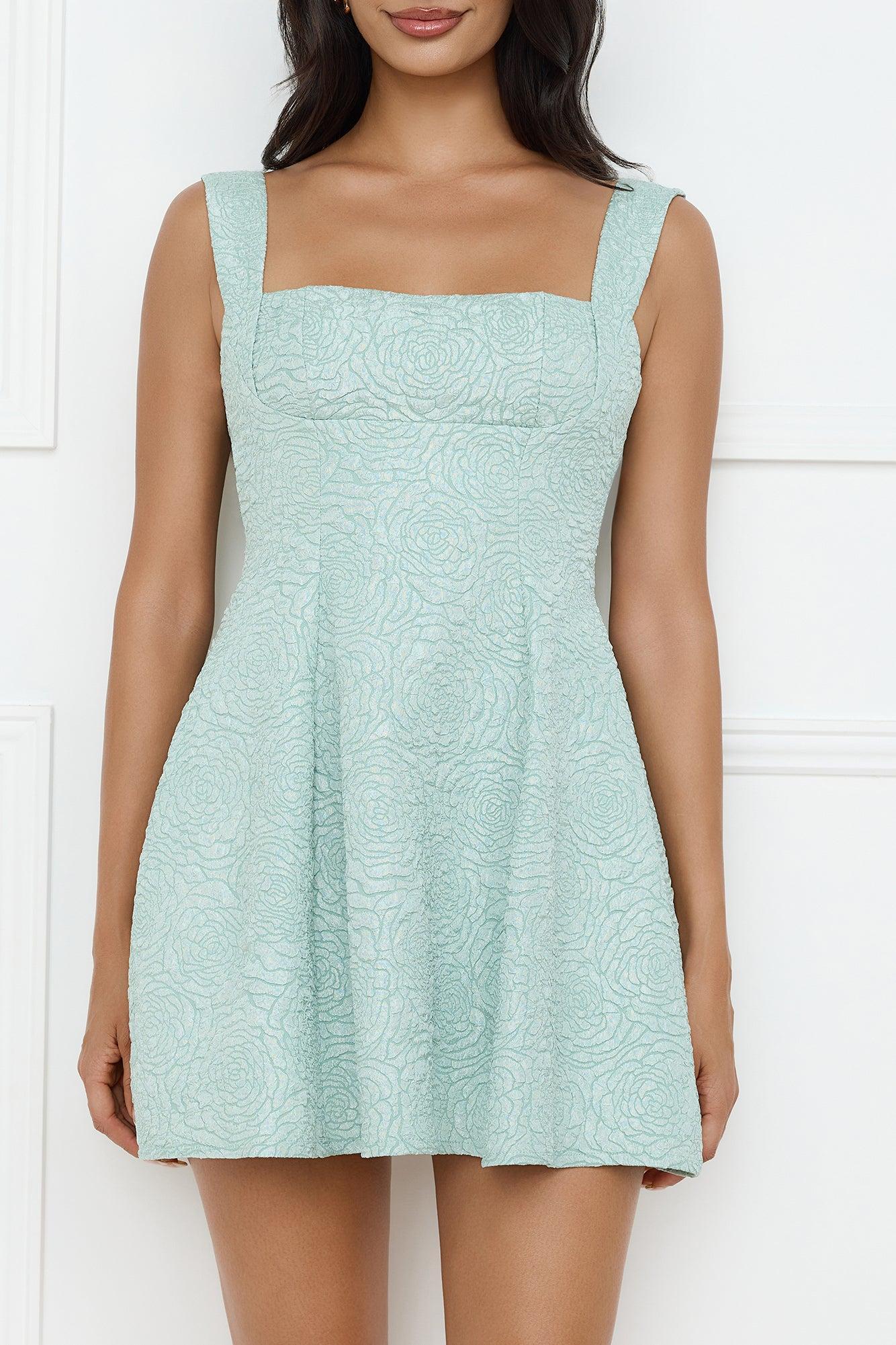 Madison Mini Dress Sage Product Image