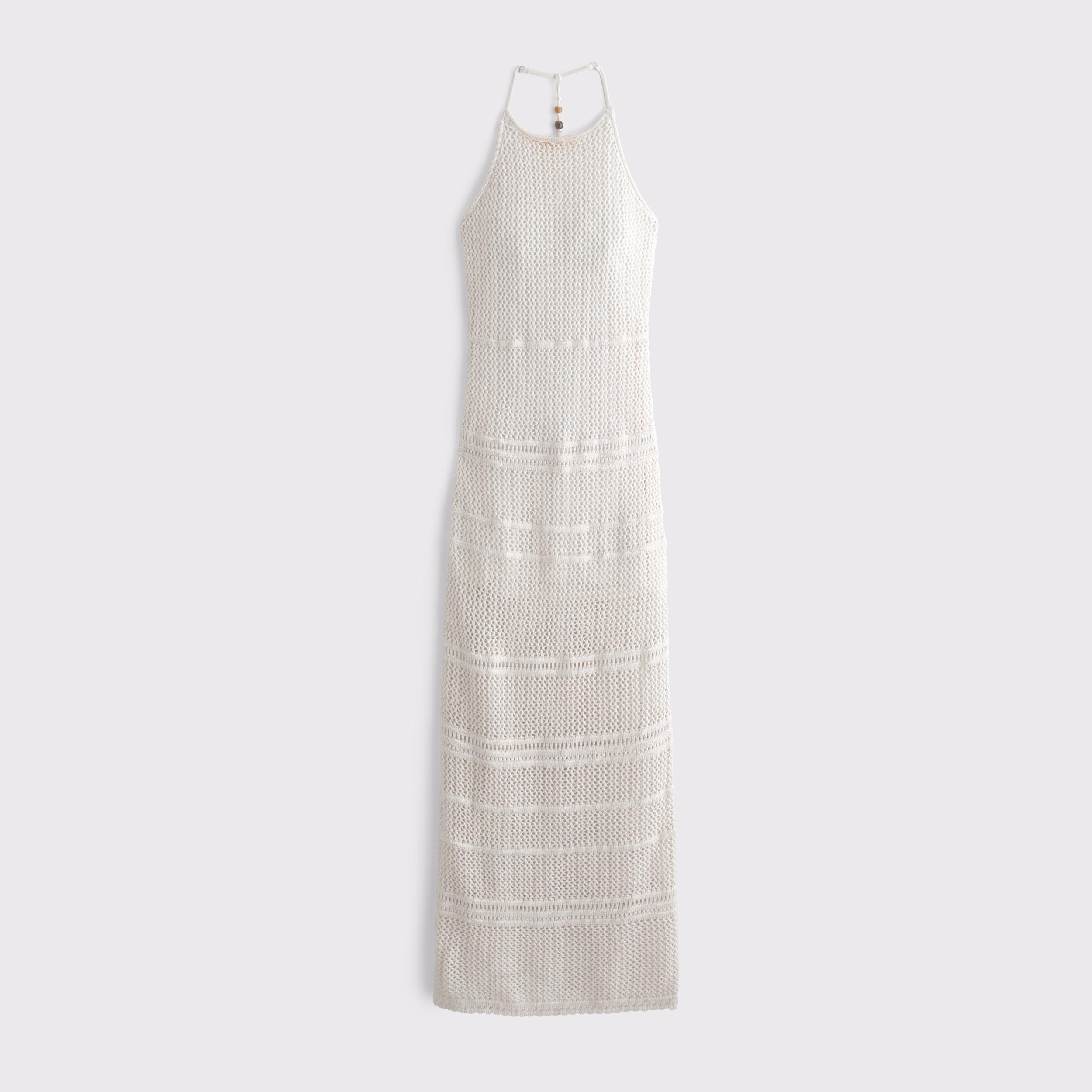 Beaded Crochet-Style Maxi Dress Product Image