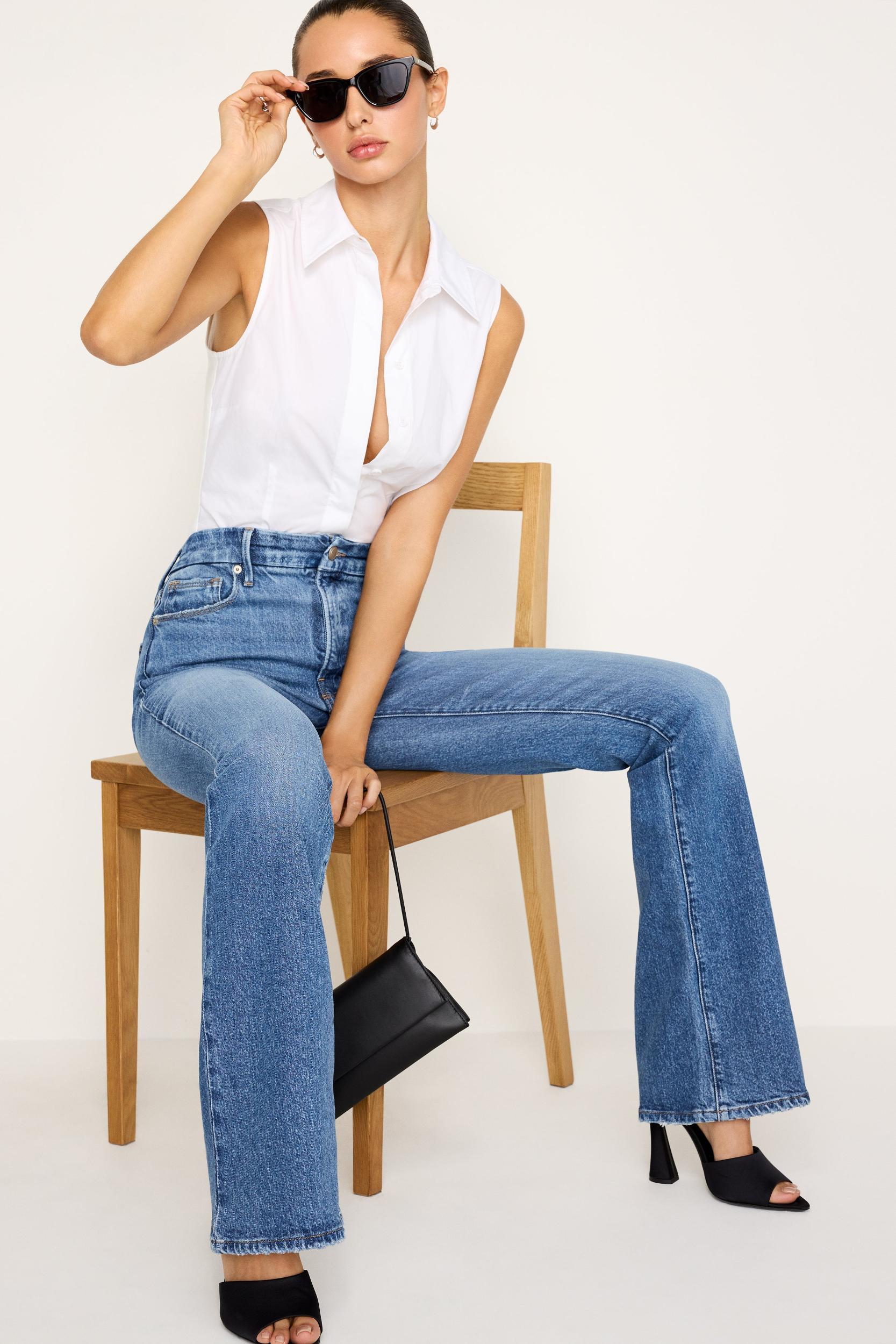 SOFT-TECH GOOD CLASSIC SLIM BOOTCUT JEANS | INDIGO627 Product Image