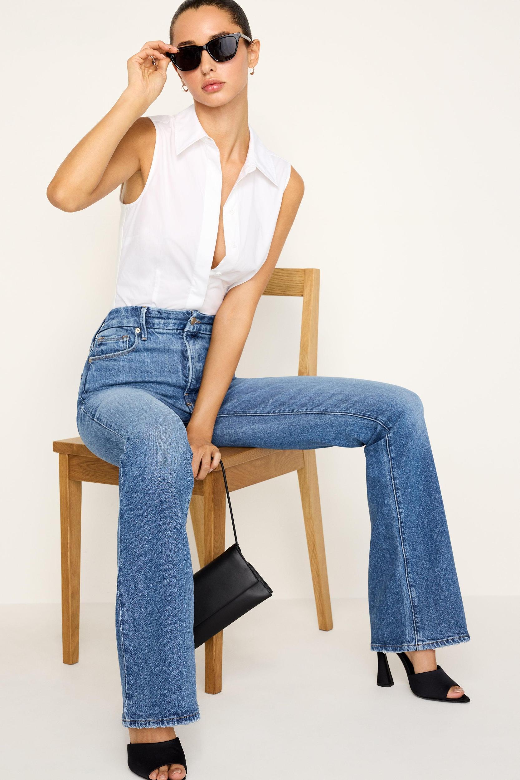 SOFT-TECH GOOD CLASSIC SLIM BOOTCUT JEANS | INDIGO627 Product Image