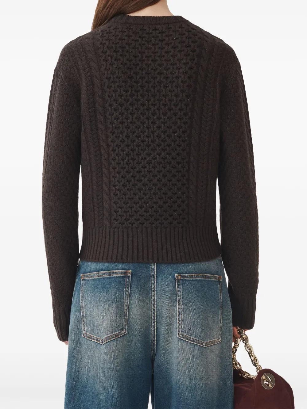FABIANA FILIPPI Platinum Fisherman Sweater With Lurex In Brown Product Image