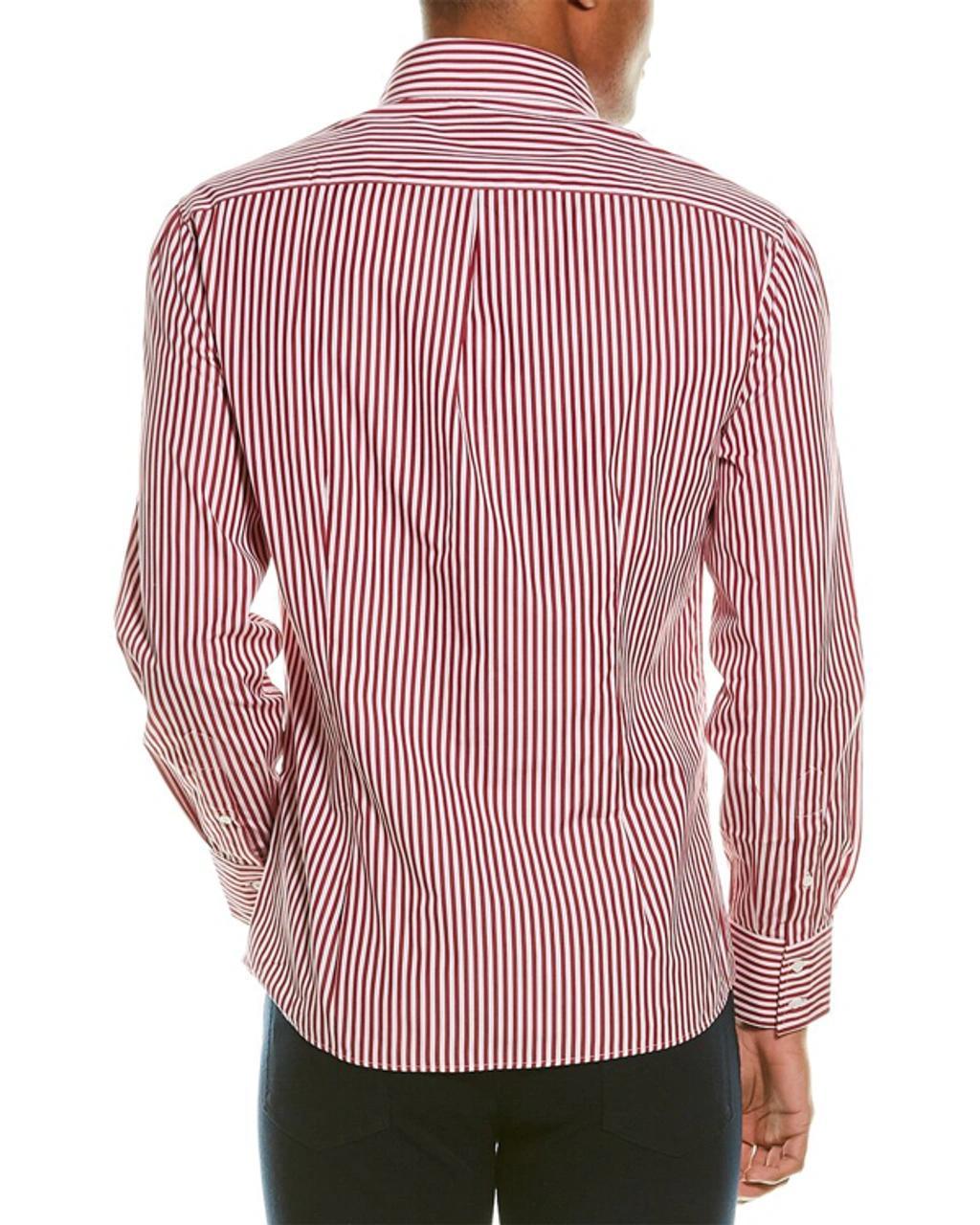 BRUNELLO CUCINELLI Slim Fit Woven Shirt In Pink Product Image