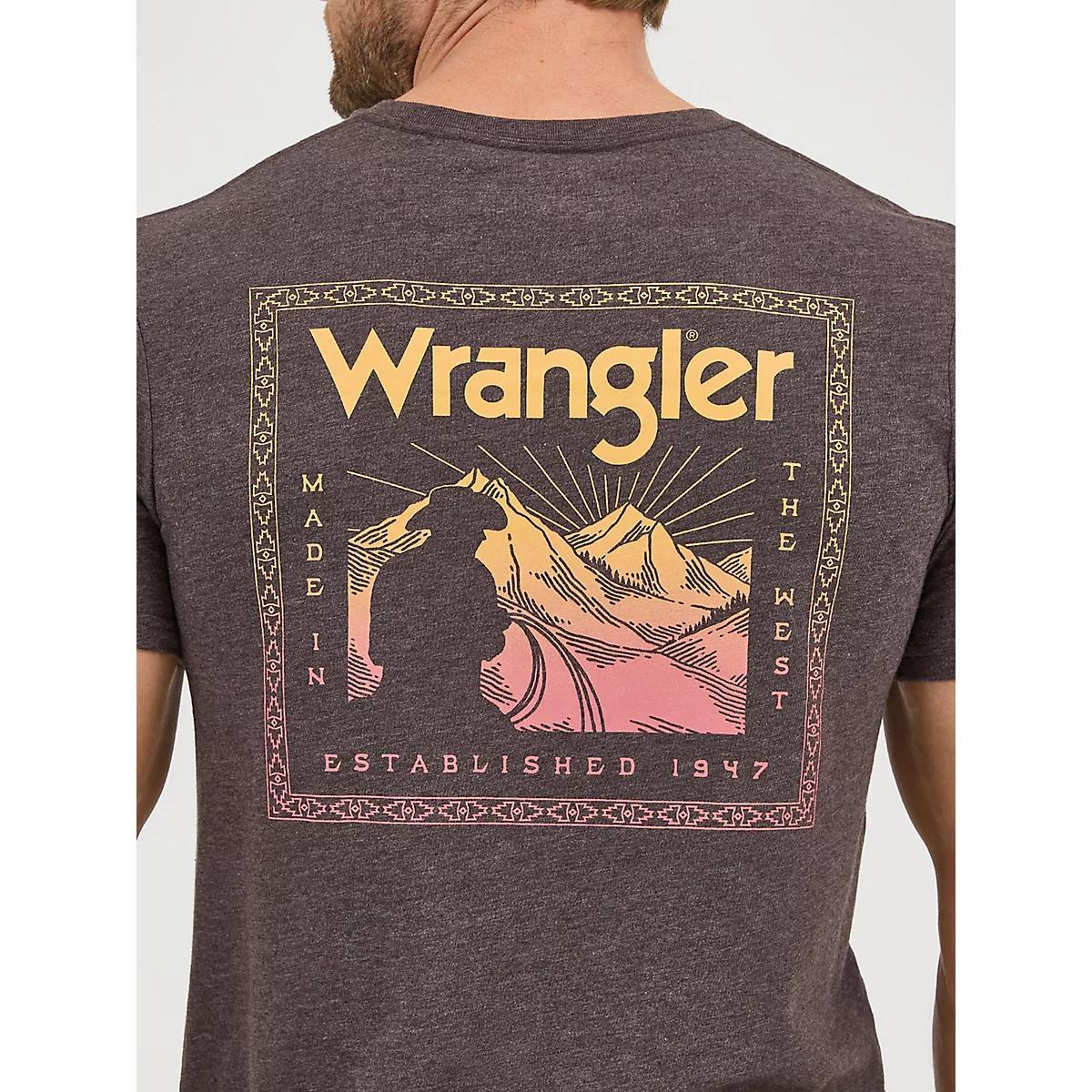 Men's Wrangler Back Graphic T-Shirt in Jet Product Image