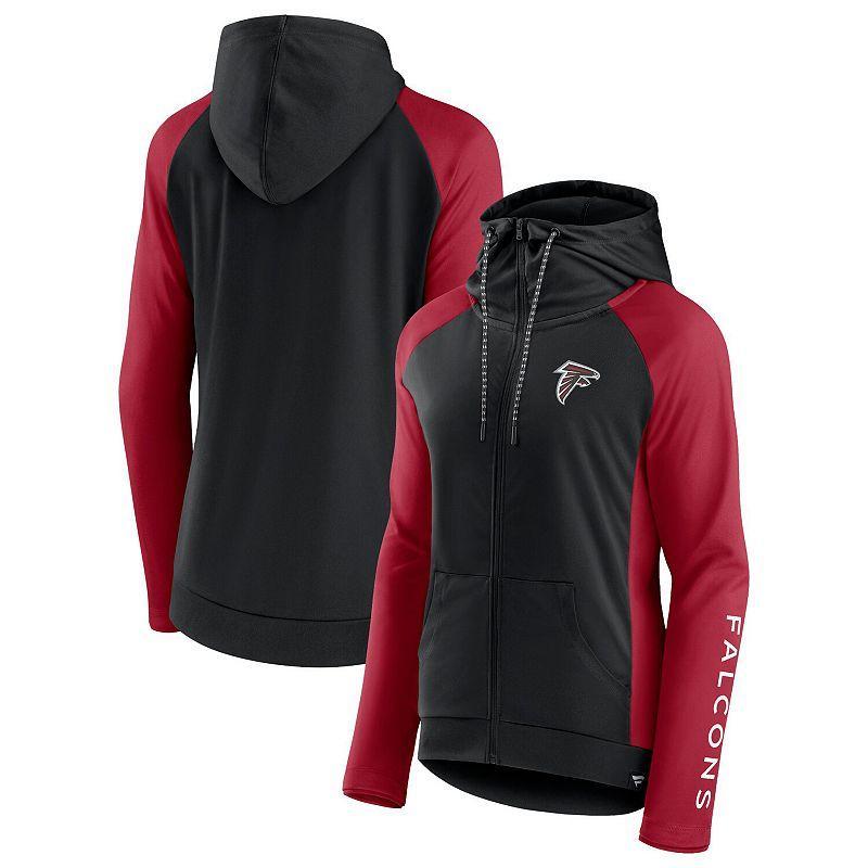 Women's Fanatics Branded Royal/Red Chicago Cubs Iconic Raglan Full-Zip Hoodie, Size: Small, Blue Product Image