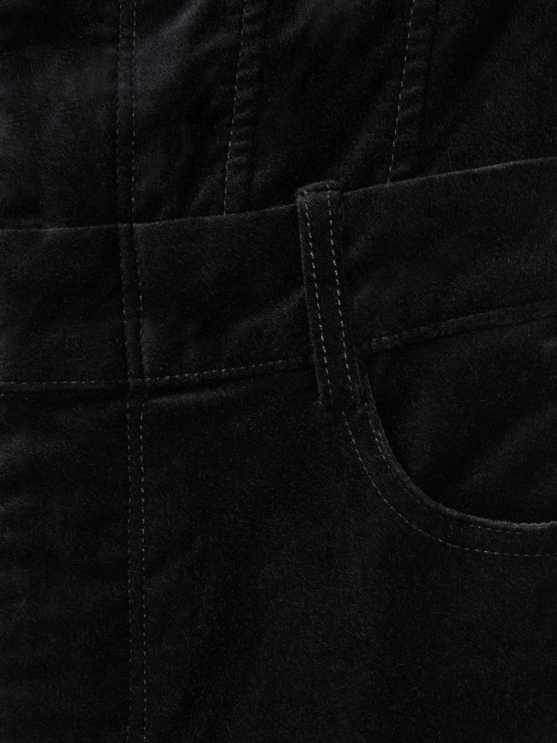 Good American Velvet Strapless Jumpsuit in Black Product Image