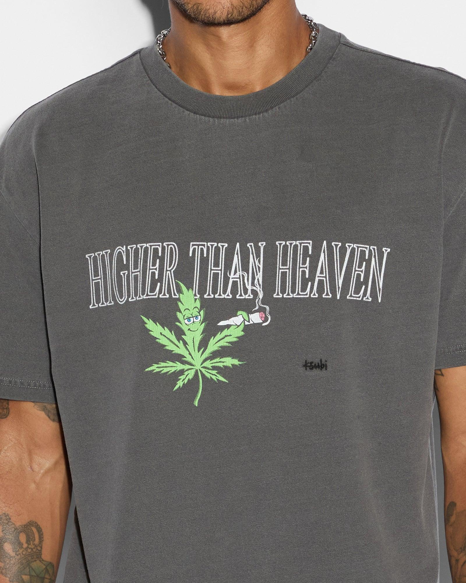 420 LEAF BIGGIE SS TEE CHARCOAL Male Product Image
