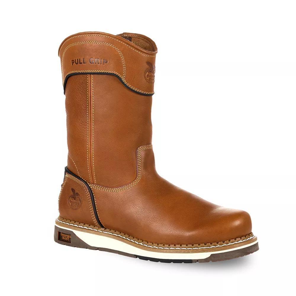 Georgia Boots AMP LT Men's Wedge Work Boots, Size: 10, Brown Product Image