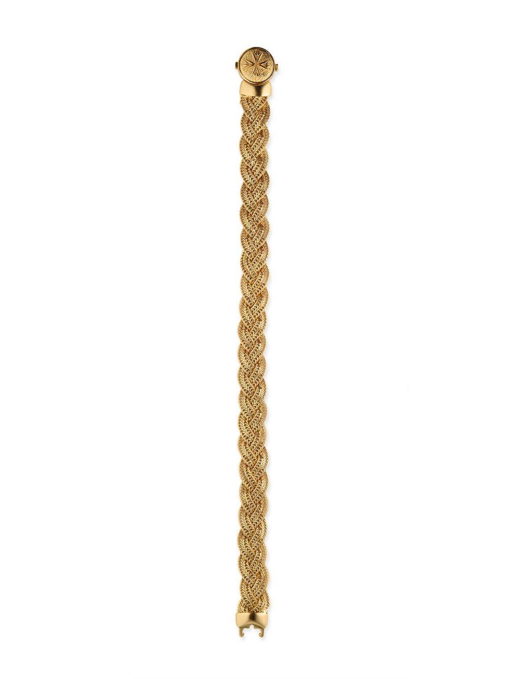 diamond-cut flat braided bracelet Product Image