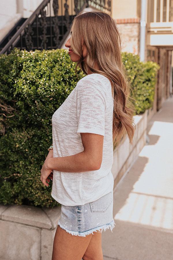 Sun And Sand Knit Top in Ivory Product Image