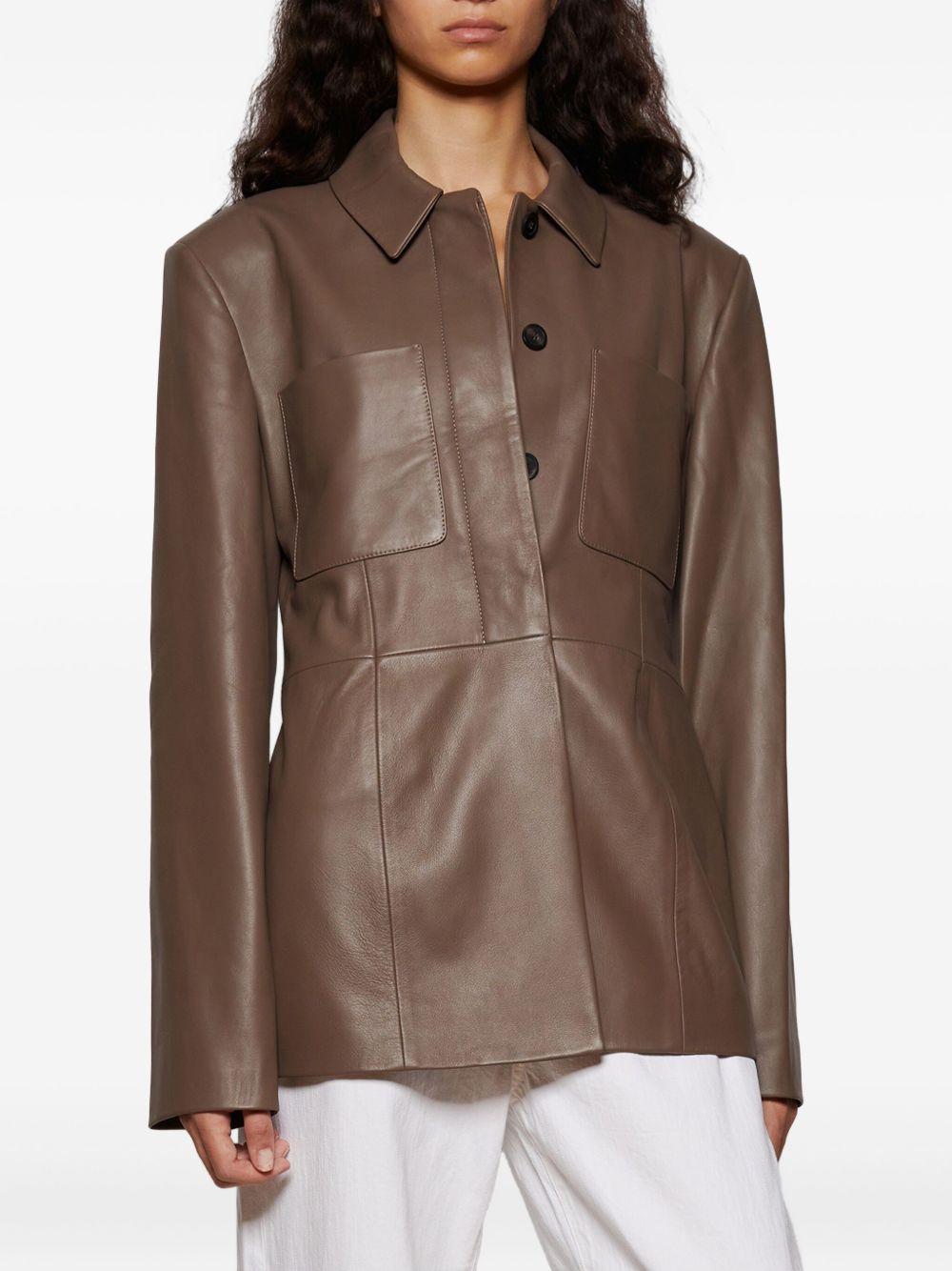 buttoned patch-pocket jacket Product Image