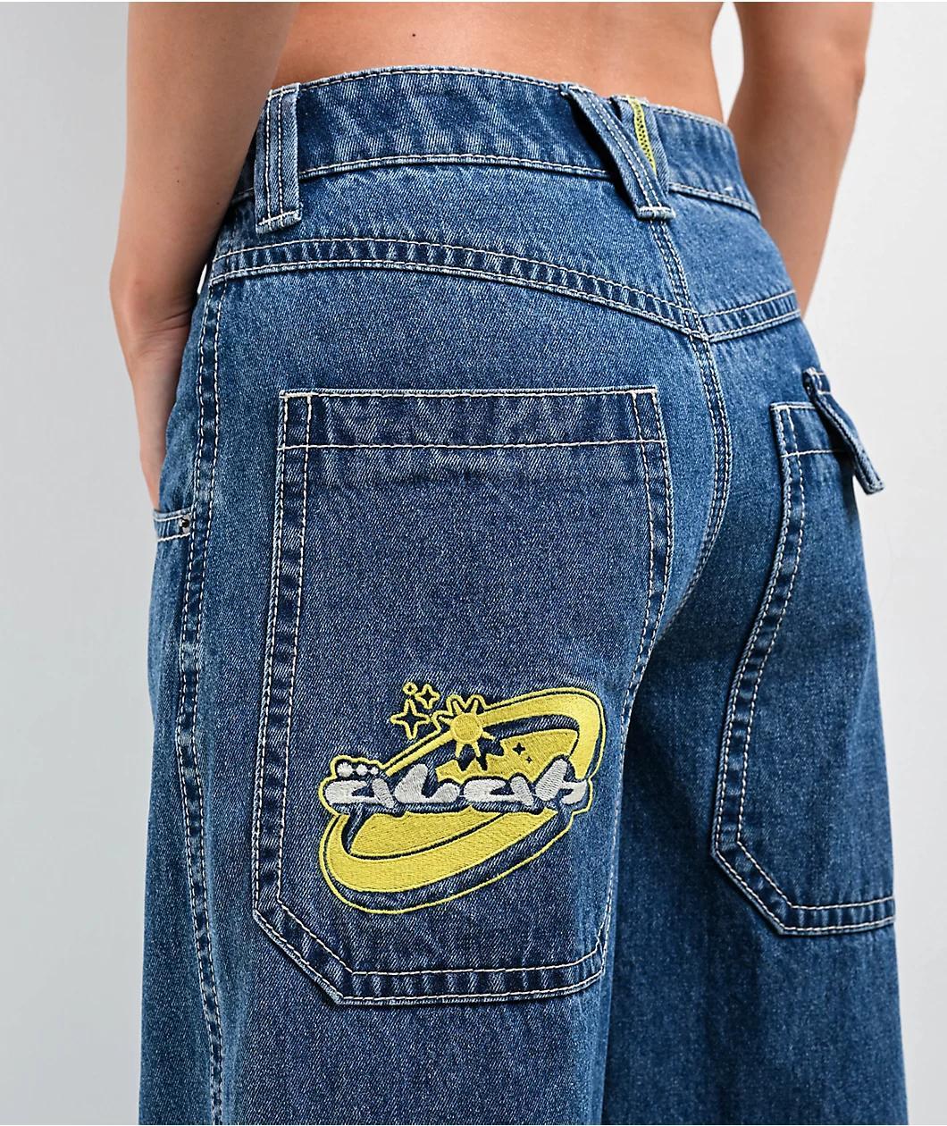 A.LAB Analog Bitmap Log On Raver Denim Jeans Product Image