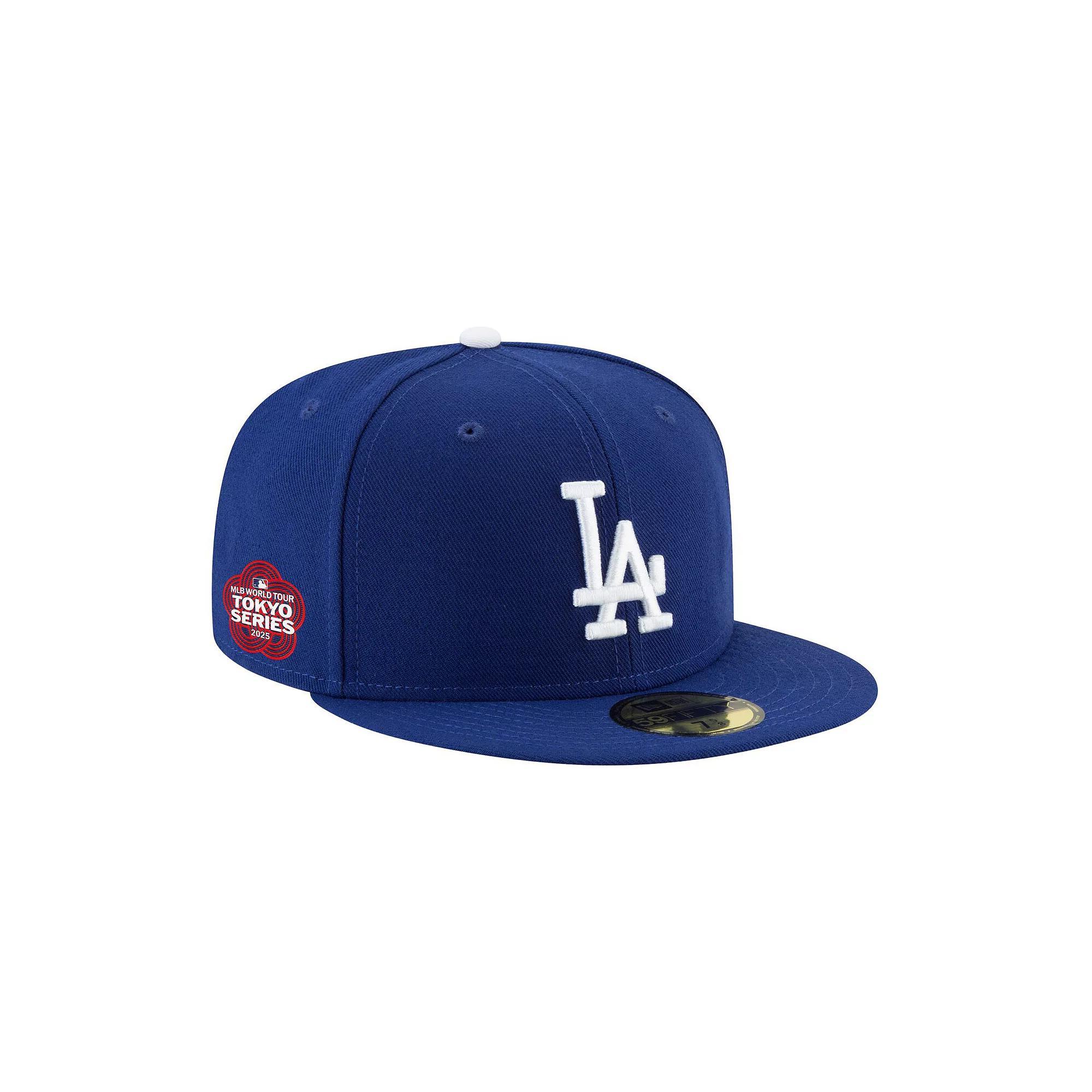 Men's New Era  Royal Los Angeles Dodgers 2025 MLB World Tour: Tokyo Series Side Patch 59FIFTY Fitted Hat, Size: 7 1/2, Blue Product Image