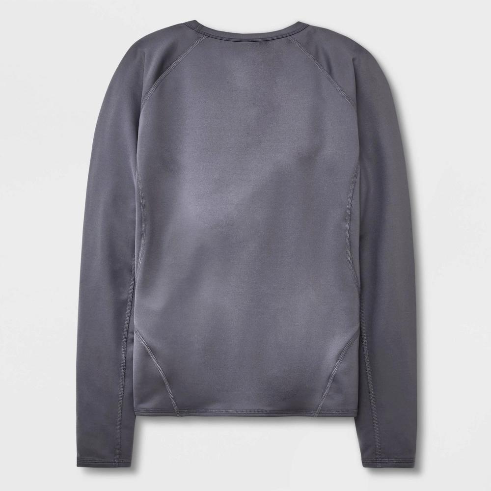Men's Relaxed Fit Long Sleeve Heavyweight Thermal Undershirt - All In Motion™ Gray XXL Product Image