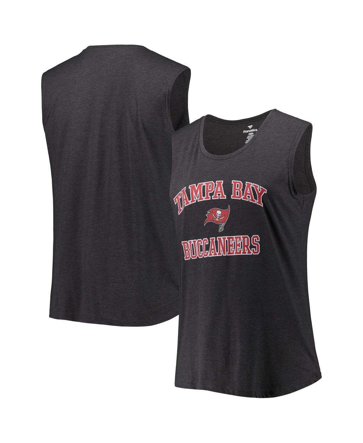 Womens Fanatics Branded Heather Charcoal Tampa Bay Buccaneers Plus Size Tank Top Product Image