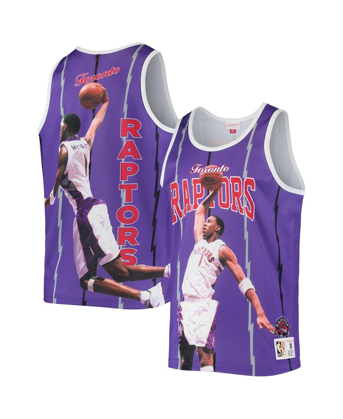 Men's Mitchell & Ness Tracy McGrady Purple Toronto Raptors Hardwood Classics Player Tank Top, Size: Large, Rpt Purple Product Image