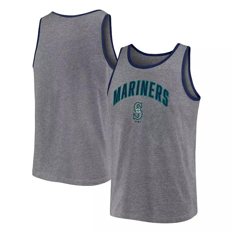 Men's Fanatics Branded  Heather Gray Seattle Mariners Primary Tank Top, Size: Small, Grey Product Image