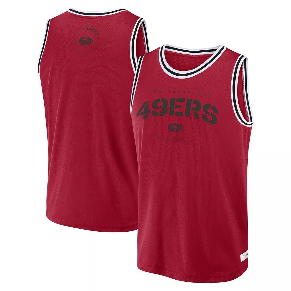 Men's Fanatics Scarlet San Francisco 49ers Elements Future Ground Jersey Tank Top, Size: XS, Red Product Image