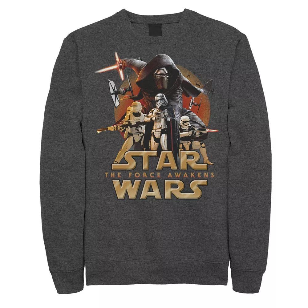 Men's Star Wars The Force Awakens Poster Pullover Sweatshirt, Size: Small, Grey Heather Product Image
