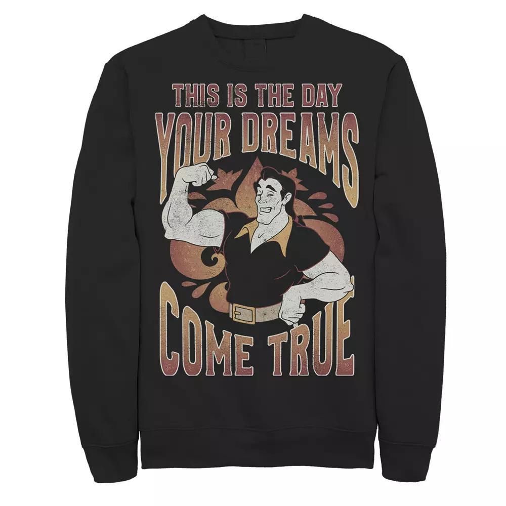 Disney's Villains Gaston Men's The Day Your Dreams Come True Sweatshirt, Size: Small, Black Product Image