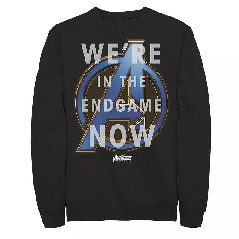 Men's Marvel Avengers Endgame We're In The Endgame Now Graphic Fleece Pullover, Size: XXL, Black Product Image