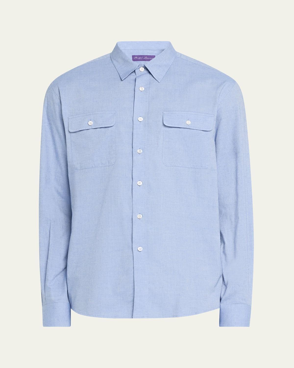 Mens Cooper Micro-Herringbone Sport Shirt Product Image