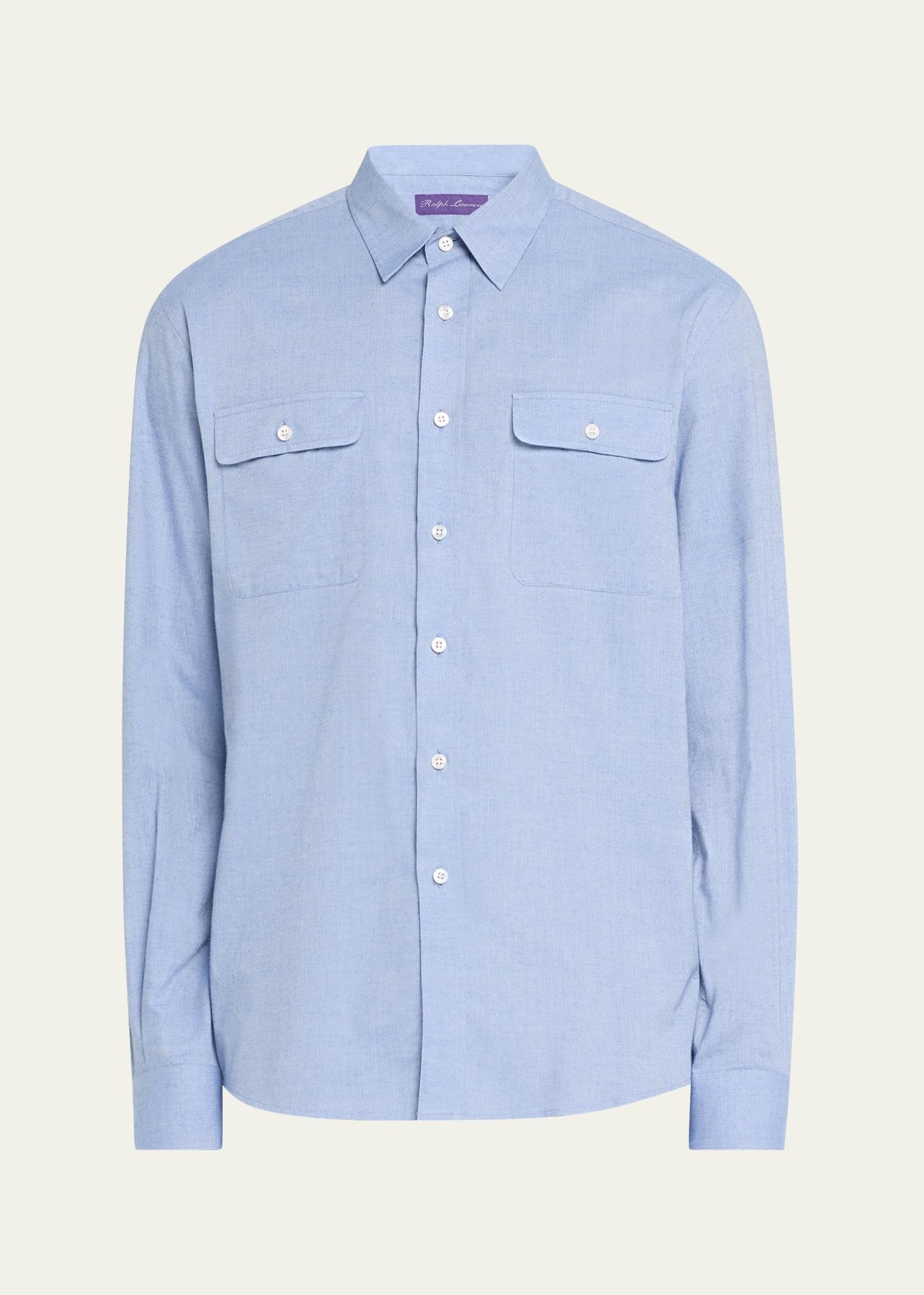 Mens Cooper Micro-Herringbone Sport Shirt Product Image