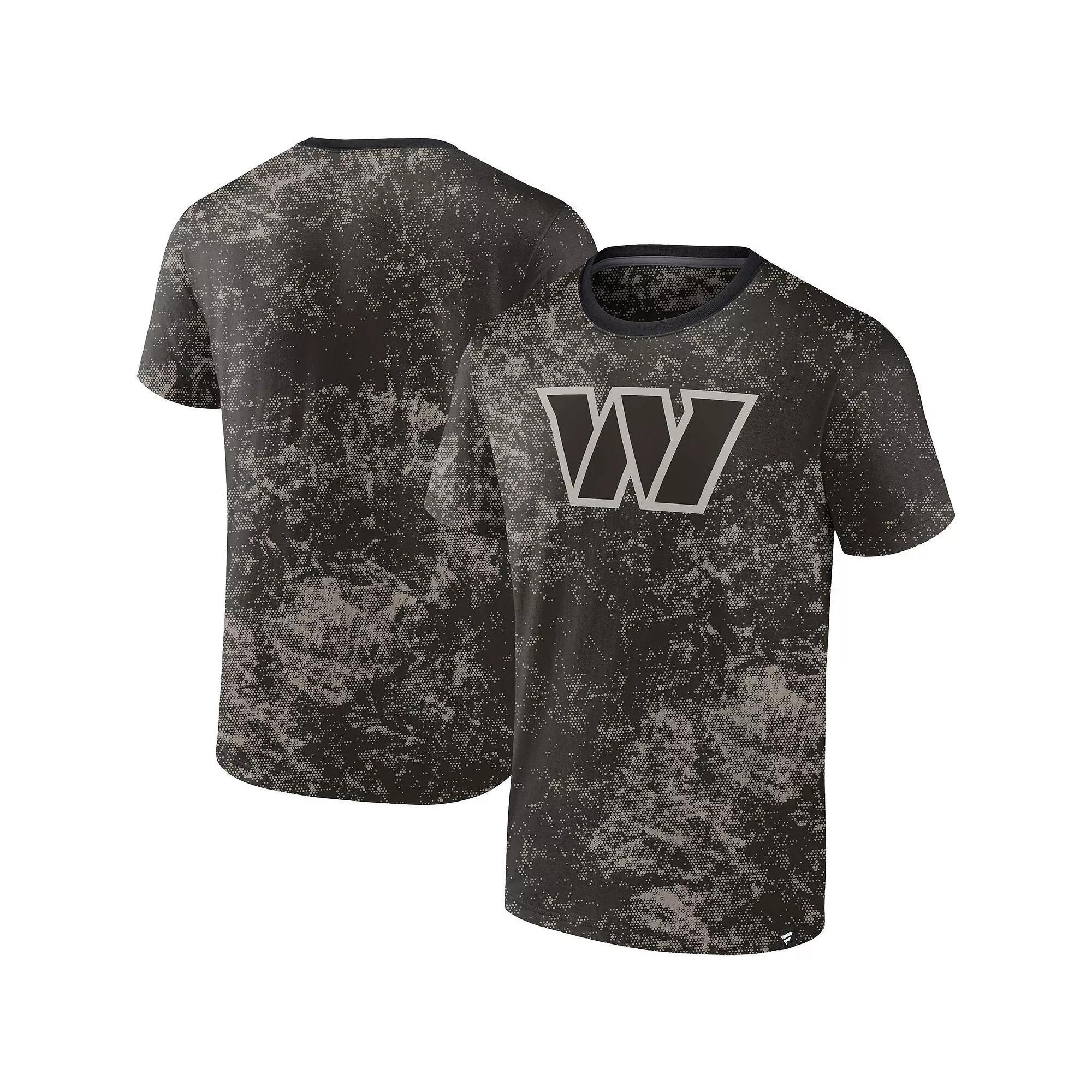 Men's Fanatics Branded Black Washington Commanders Shadow T-Shirt, Size: Medium, Wft Black Product Image