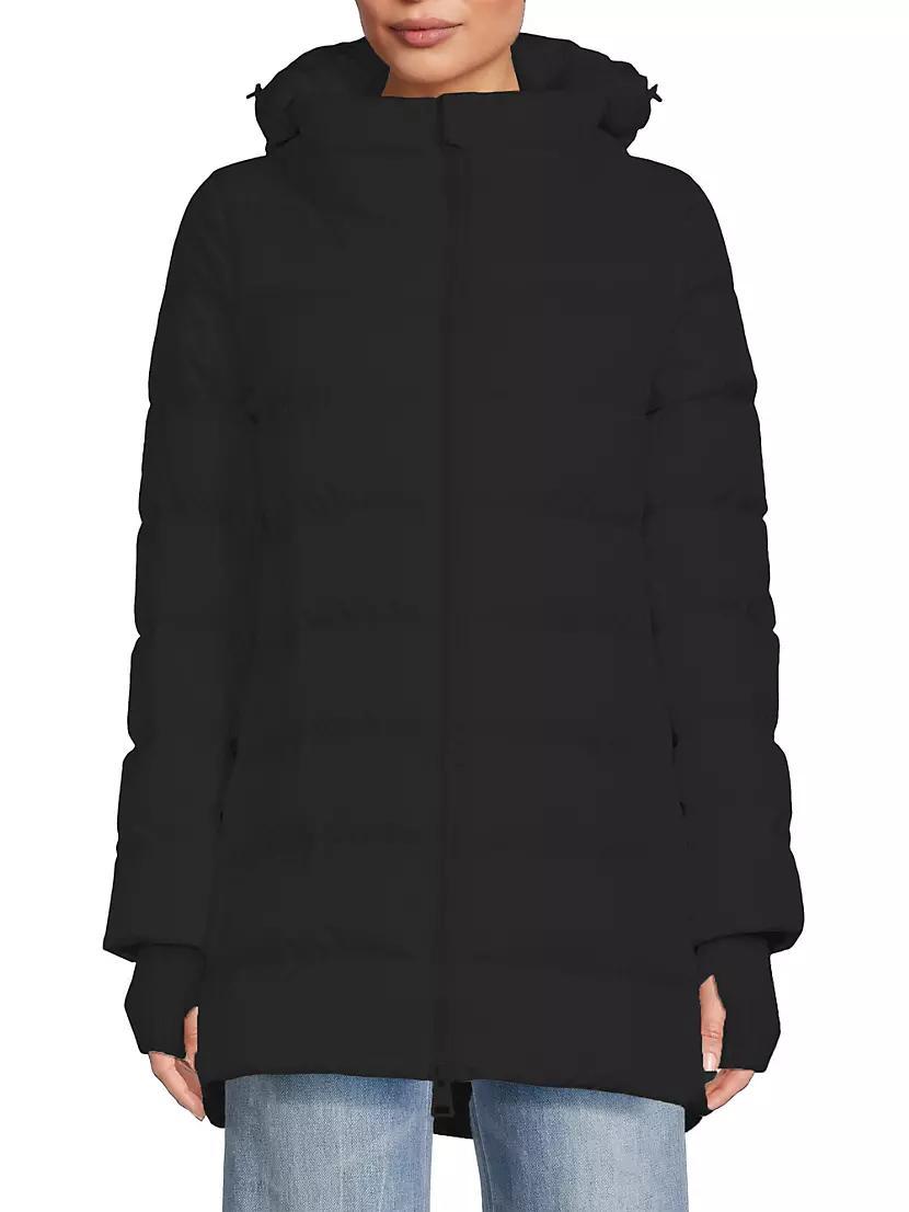 Womens Heavyweight Down A-line Hi-Low Coat Product Image
