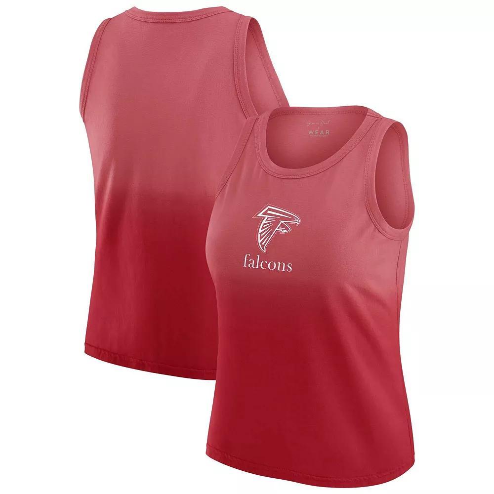 Women's WEAR by Erin Andrews x Gracie Hunt Black Carolina Panthers Ombre Tank Top, Size: 2XL Product Image