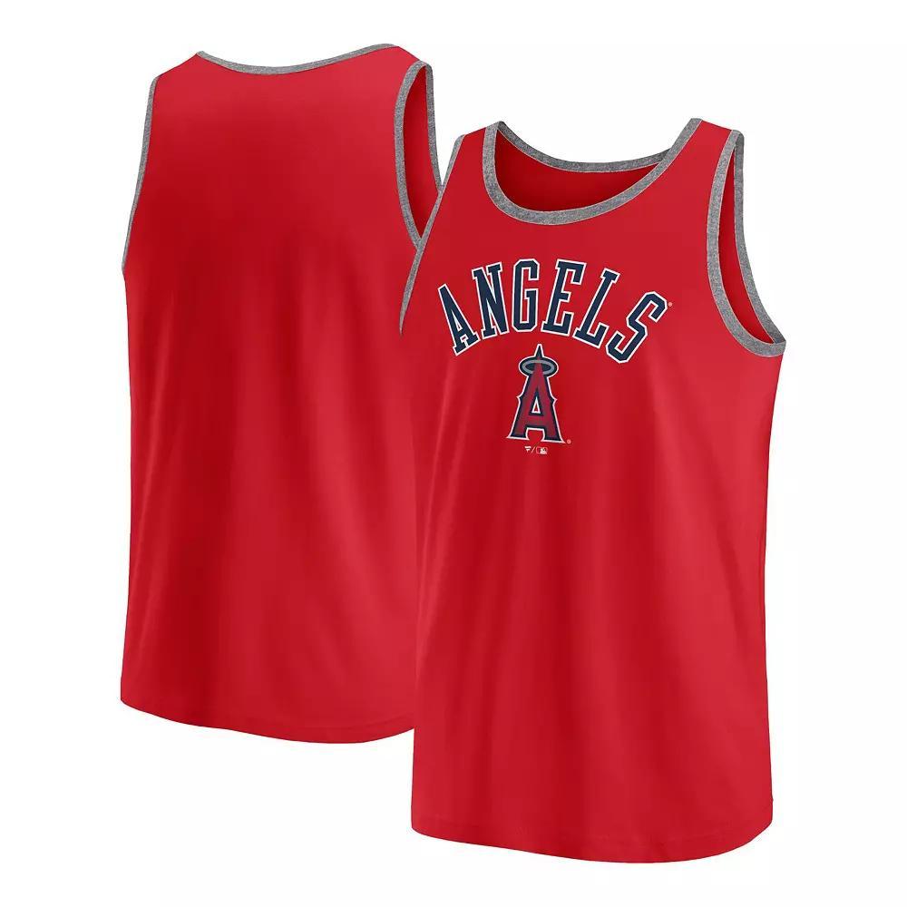 Men's Fanatics Red Los Angeles Angels Bet Tank Top, Size: Small Product Image