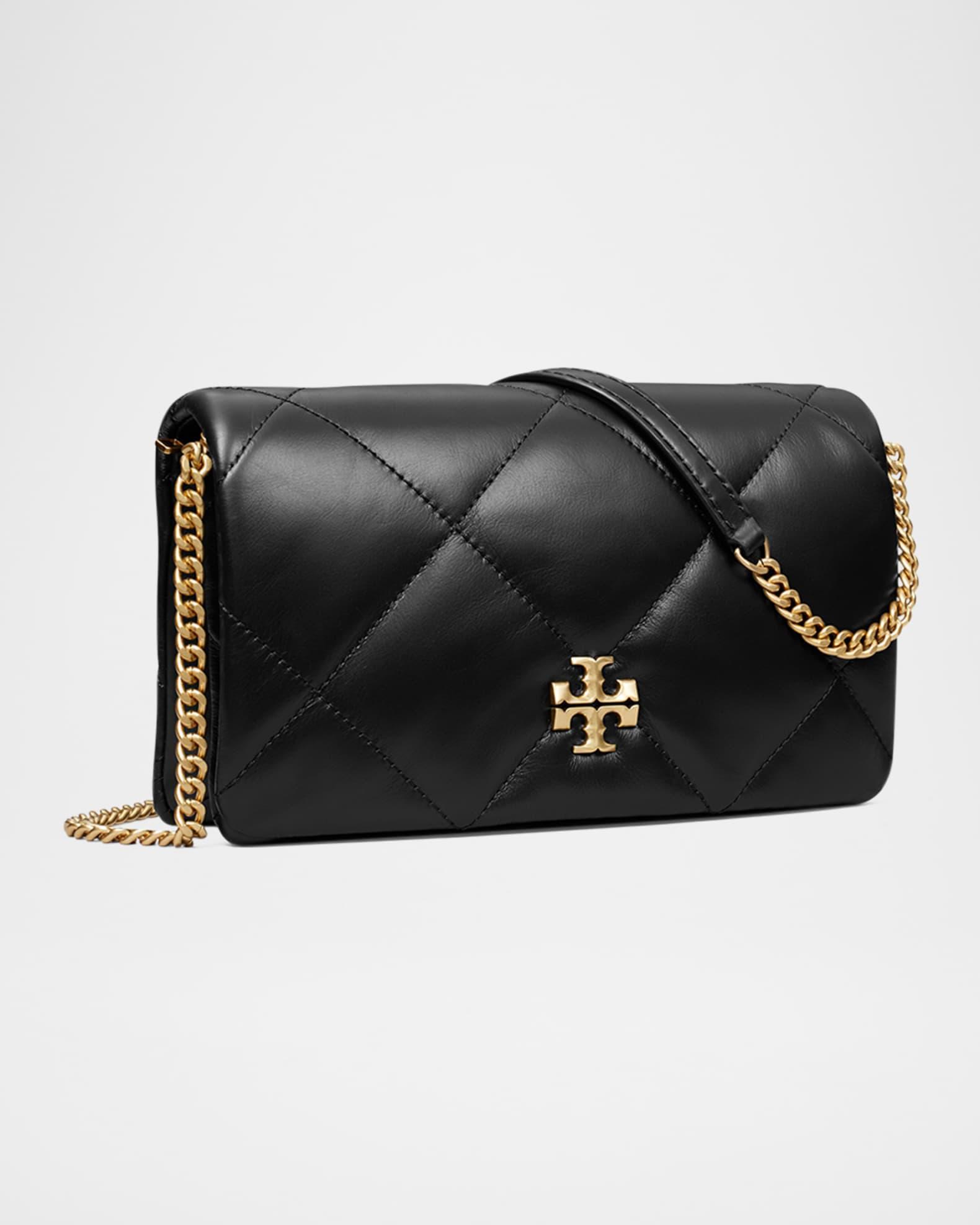 Kira Diamond Quilted Leather Wallet on Chain Product Image