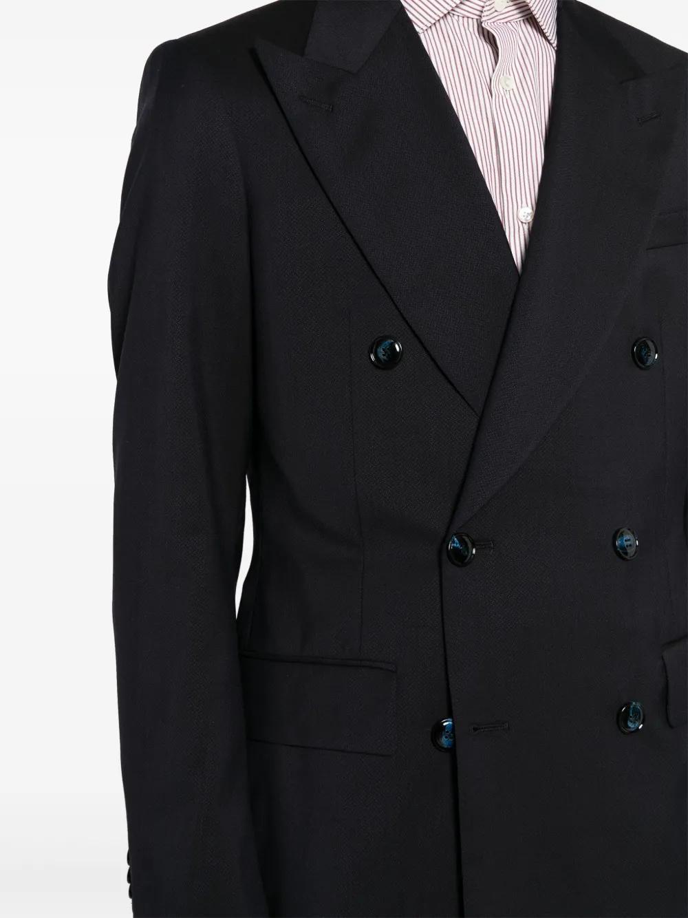 peak-lapel double-breasted suit Product Image