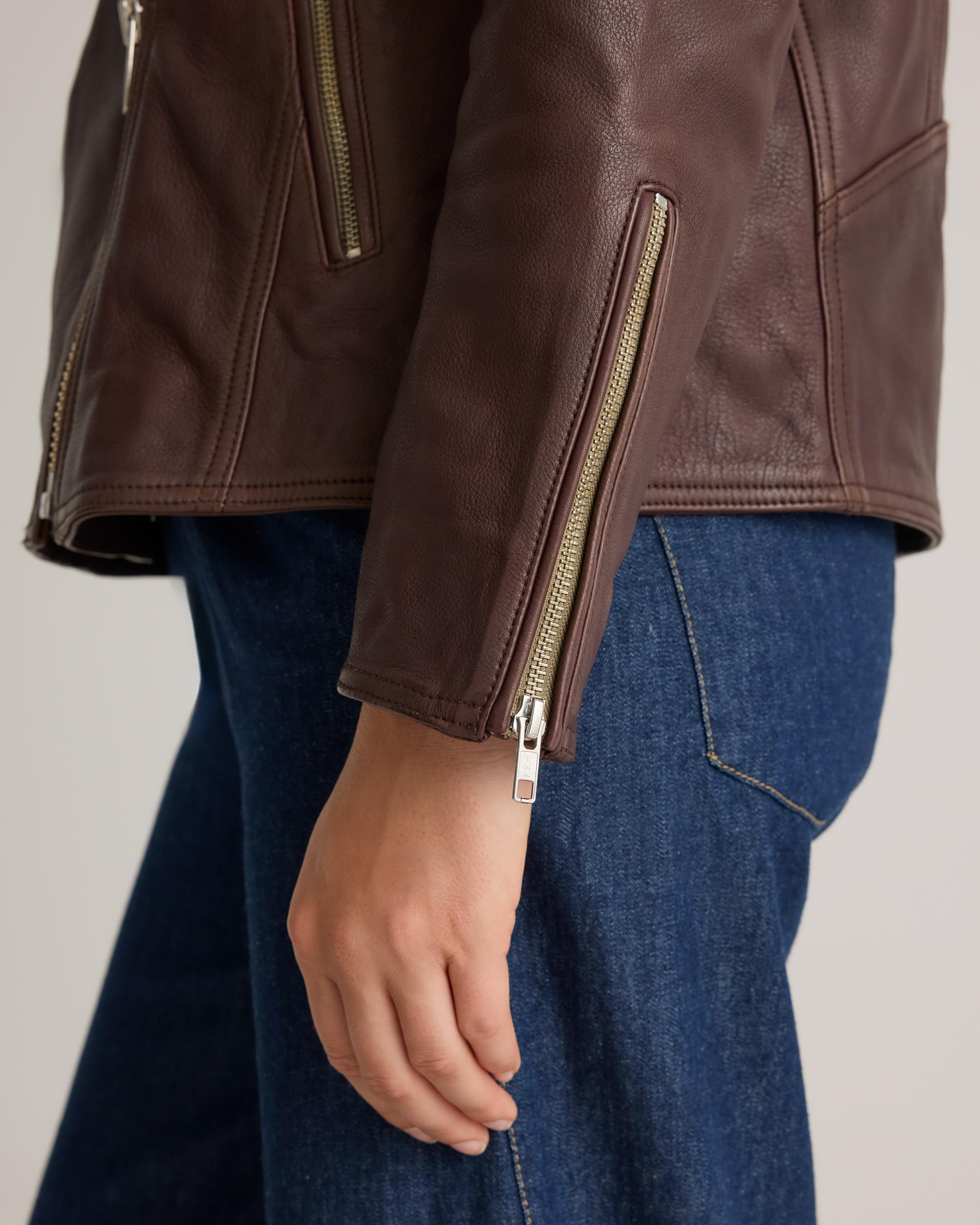 Quince | Women's OverSized Biker Jacket Leather Product Image