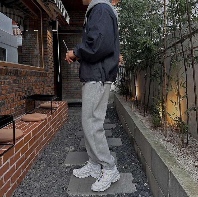 Plain Denim Single-Breasted Jacket Product Image