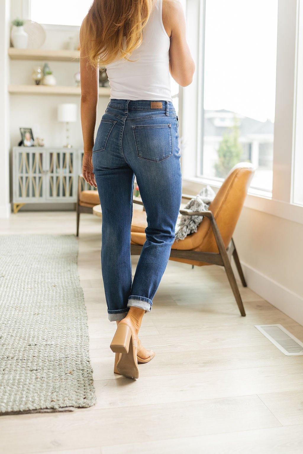Colt High Rise Button Fly Distressed Boyfriend Jeans (Online Exclusive) Product Image
