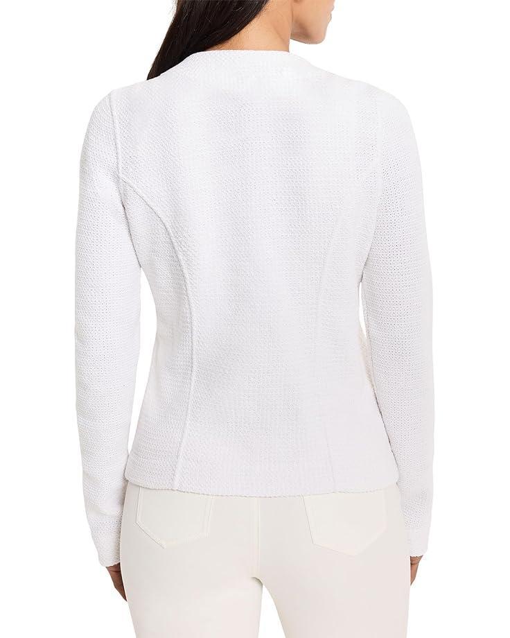 Women's NIC+ZOE Zip Front Mix Knit Jacket Product Image