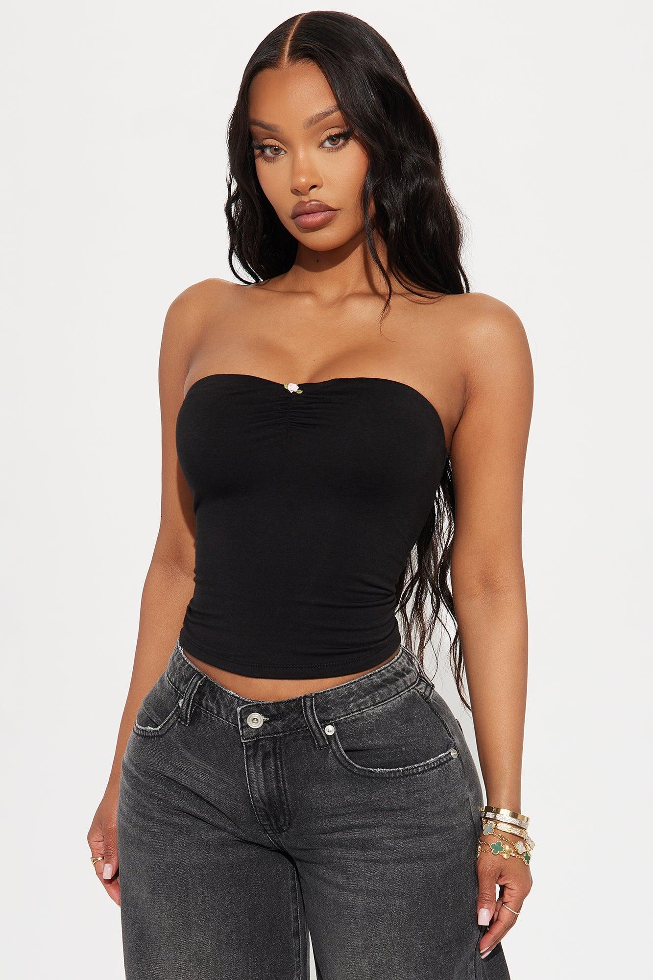 Cassie 2PC Bolero And Tube Top - Black Product Image