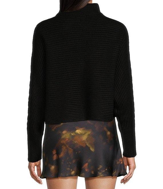 Gianni Bini Michelle Acrylic Mock Neck Long Sleeve Sweater Top Product Image
