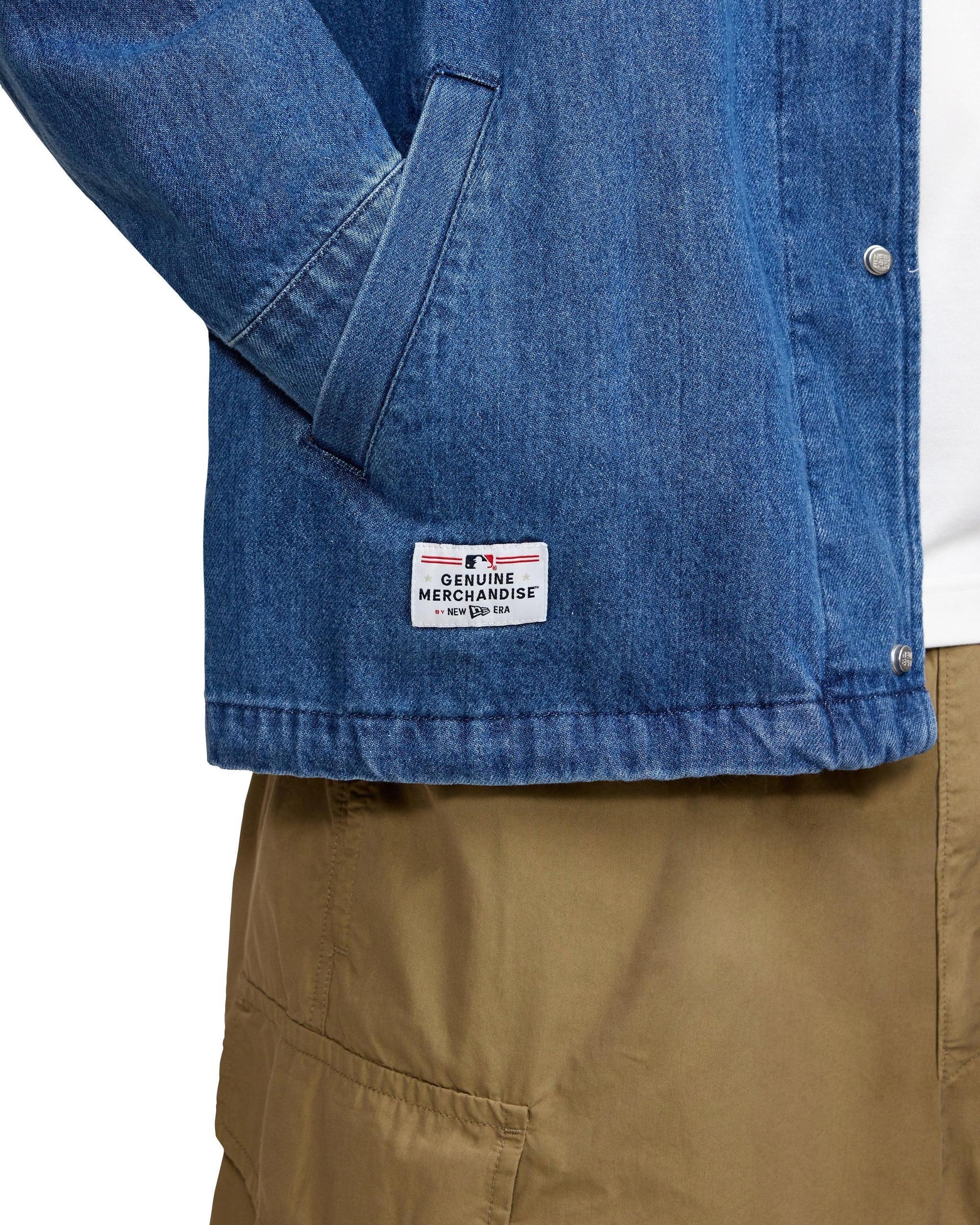 New York Mets Denim Coach Jacket Male Product Image