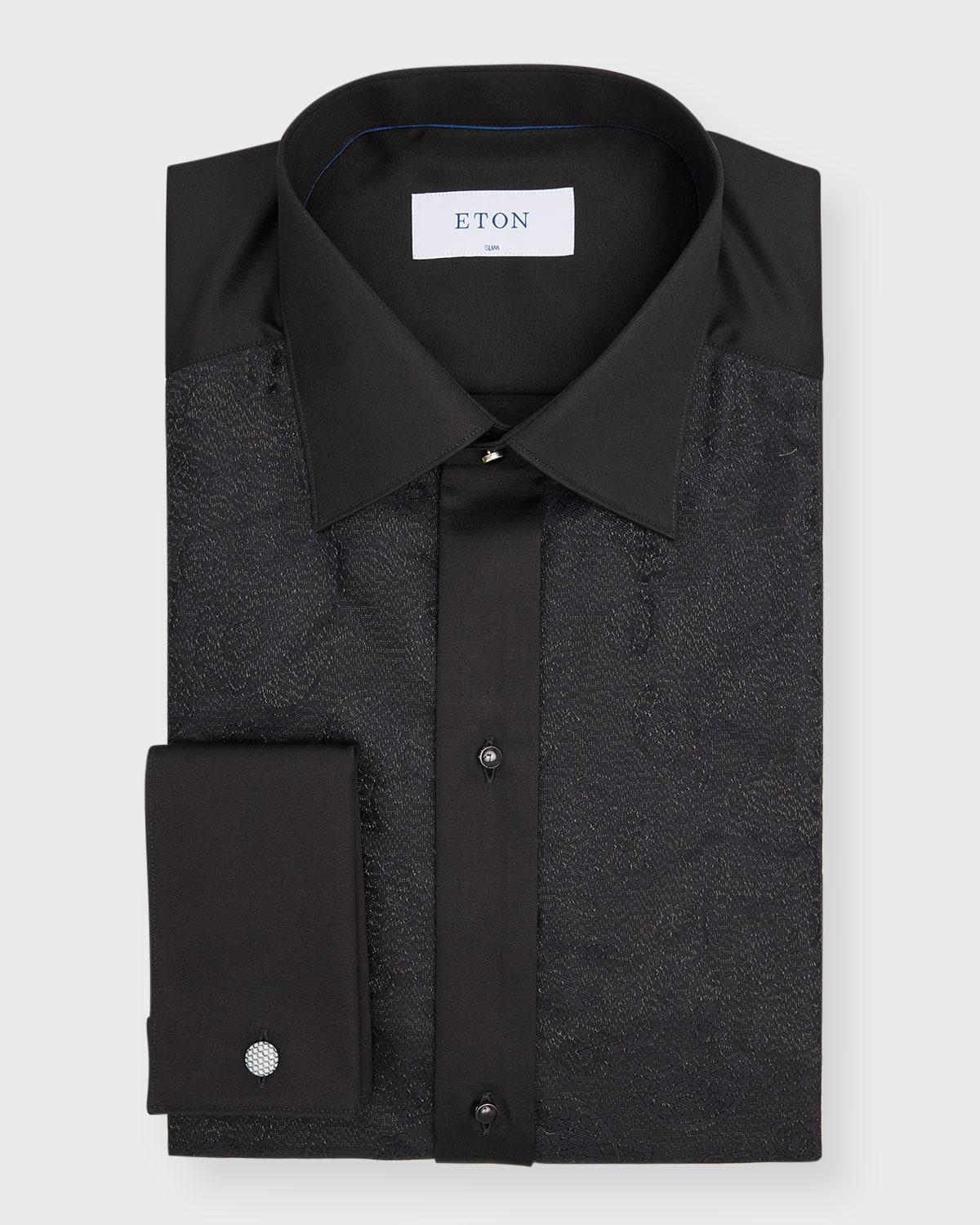 Mens Contemporary-Fit Floral Jacquard Shirt Product Image